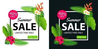 oferta de venta de verano banner elemento decorativo con su símbolo, diseño moderno y de moda vector