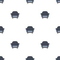 Seamless pattern with vintage armchair. Suitable for backgrounds, postcards, and wrapping paper. . vector