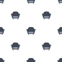 Seamless pattern with vintage armchair. Suitable for backgrounds, postcards, and wrapping paper. Vector. vector