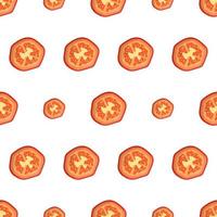 Seamless pattern with tomato. Suitable for backgrounds, postcards, and wrapping paper. Vector. vector