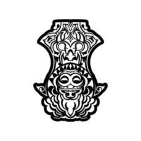 Maori tattoo design. Idea for tattoo vector