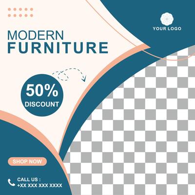 Furniture sale banner template