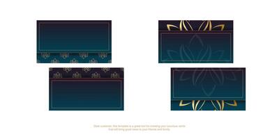 Four different designs for a card vector