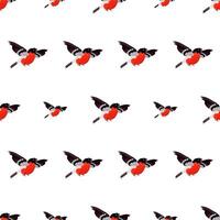 Seamless pattern with a bird. Suitable for backgrounds, postcards, and wrapping paper. Vector. vector