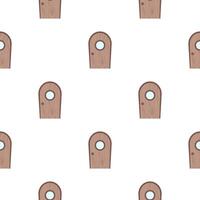 Seamless pattern with old wooden door. Suitable for backgrounds, books and wrapping paper. vector