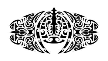 tatuaje en estilo polinesio. patrón de polinesia. aislado. vector. vector