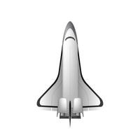 Space shuttle. Fighter isolated on a white background. Element for design on the theme of space. Isolated. Vector. vector