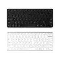 Black and white keyboard set. Modern keyboard isolated on a white background. Realistic vector illustration.