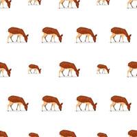 Seamless pattern with a deer. Suitable for backgrounds, postcards, and wrapping paper. . vector
