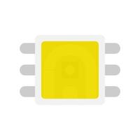 Light emitting diode. Glowing element for LED tape. Flat style. Isolated. . vector