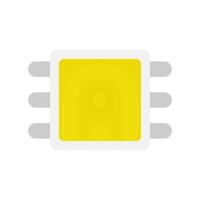 Light emitting diode. Glowing element for LED tape. Flat style. Isolated. Vector. vector