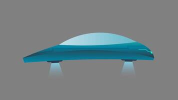 Transport of the future. Flying transport. Element for design on a boe of fiction and the future. Isolated. . vector