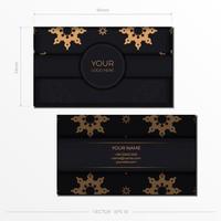 Luxurious business card design with abstract vintage ornaments. Can as Roman background and wallpaper. Elegant and classic elements are great for decorating. vector