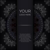 Black and white background with a circular pattern vector