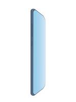 touchscreen mobile phone. The smartphone is isolated on a white background. Side view. vector