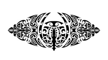 tatuaje en estilo polinesio. patrón de polinesia. aislado. vector. vector