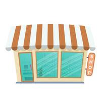 Grocery store isolated on a white background. Vector illustration