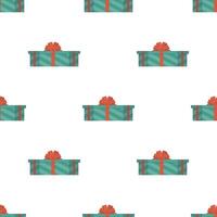 Seamless pattern with a gift. Background with a gift box. Suitable for backgrounds, cards and wrapping paper. Good on the topic of New Years, birthday and Valentine's Day. . vector