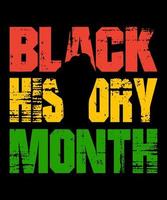 Black history month grunge design vector