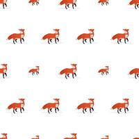 Seamless pattern with fox. Suitable for backgrounds, postcards, and wrapping paper. Vector. vector