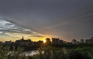 Sunset Saskatoon Skyline photo