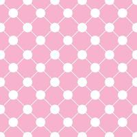 White Polka dot Chess Board Grid Pink Background vector