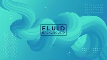 Gradient modern 3d fluid colorful abstract wavy background illustration. vector