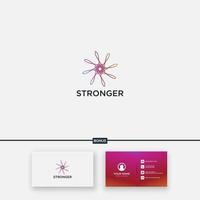 abstract minimalist and feminine logo for beauty vector