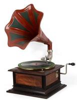 Vintage gramophone record photo