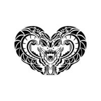 arte de ilustración de vector de serpiente anaconda para tatuaje, logotipo, etiqueta, signo, cartel, camiseta.