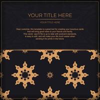 A black and gold background with a gold pattern vector