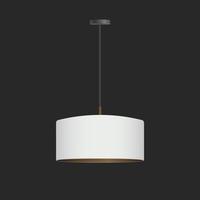 Modern white lamp isolated on gray background. Vector illustration for interior design.