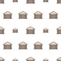 Seamless pattern with pantheon. Endless background. Good for postcards, prints, wrapping paper and backgrounds. . vector