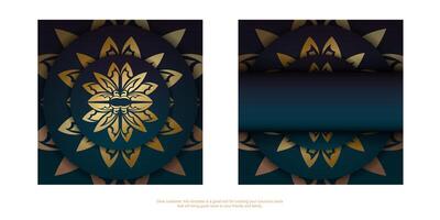 Two banners with gold and black designs vector