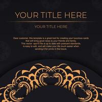A black and gold background with a circular pattern vector