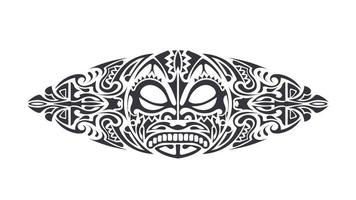 Tattoo in Polynesian style. Polynesia pattern. Isolated. Vector. vector