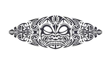 Tattoo in Polynesian style. Polynesia pattern. Isolated. . vector