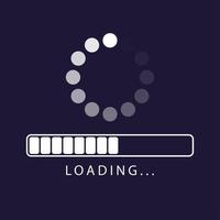 Update concept. Application loading process symbol web screen. Vector illustration. Flat