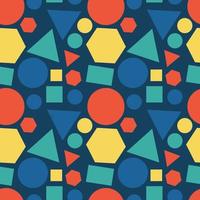 colorful geometric shapes pattern seamless background