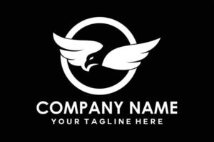 eagle silhouette logo vector