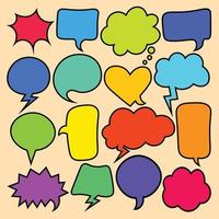 Collection of speech bubbles hand drawn  Free Vector