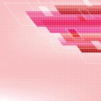 Pink Tone Abstract Square Technology Star Background. vector