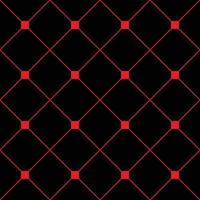 Red Square Diamond Grid Black Background. Classic Minimal Pattern Texture Background. vector