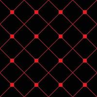 Red Square Diamond Grid Black Background. Classic Minimal Pattern Texture Background. vector