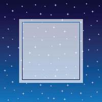 Starry Night Sky Banner Background vector