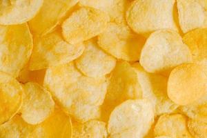 Potato chips snack as background image texture background photo