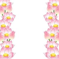 Indian Lotus Border vector