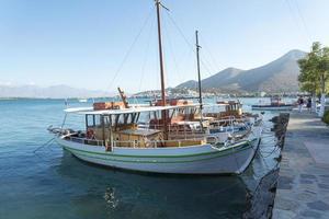 Boats in the harbour town of Chania. photo