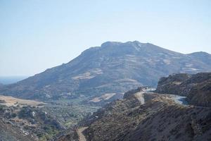 Hills with bushes on a Sunny day. photo