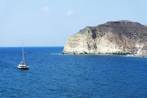 The sea and the mountains of Crete. photo